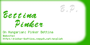 bettina pinker business card